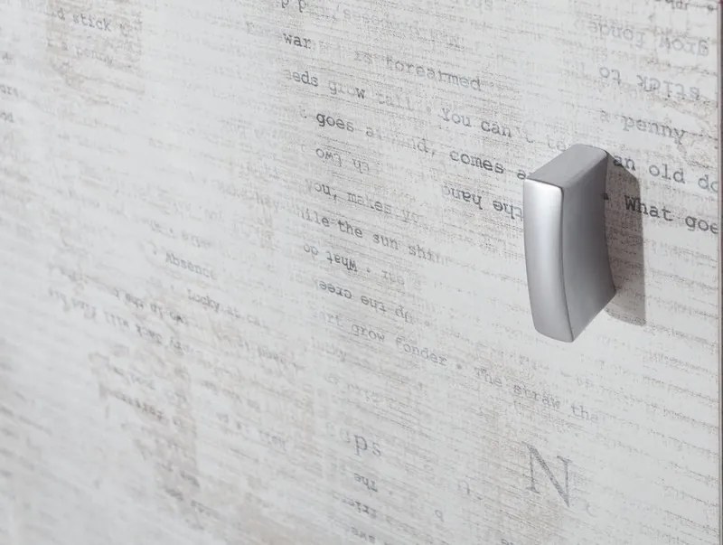 Šatníková skriňa so zásuvkami Tablo, šedá/enigma