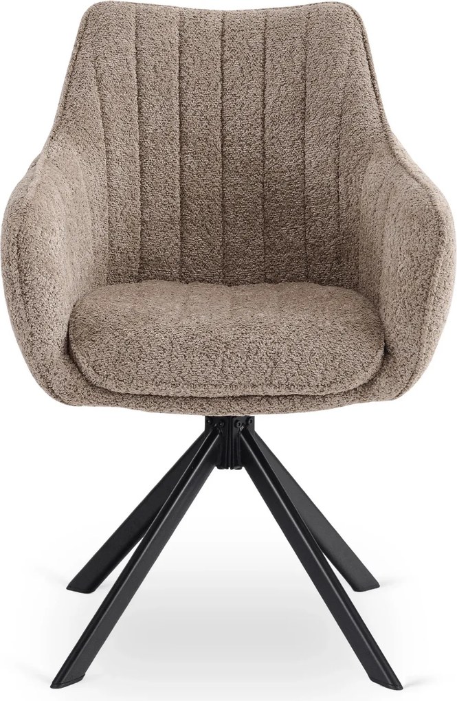Vintino Otočná jedálenská stolička FINTILA – hnedá