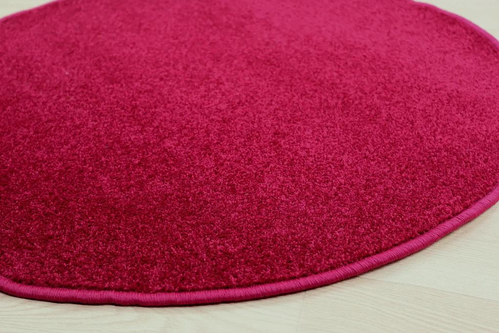 Vopi koberce Vianočný kusový koberec Eton vínovo červený kruh - 80x80 (priemer) kruh cm