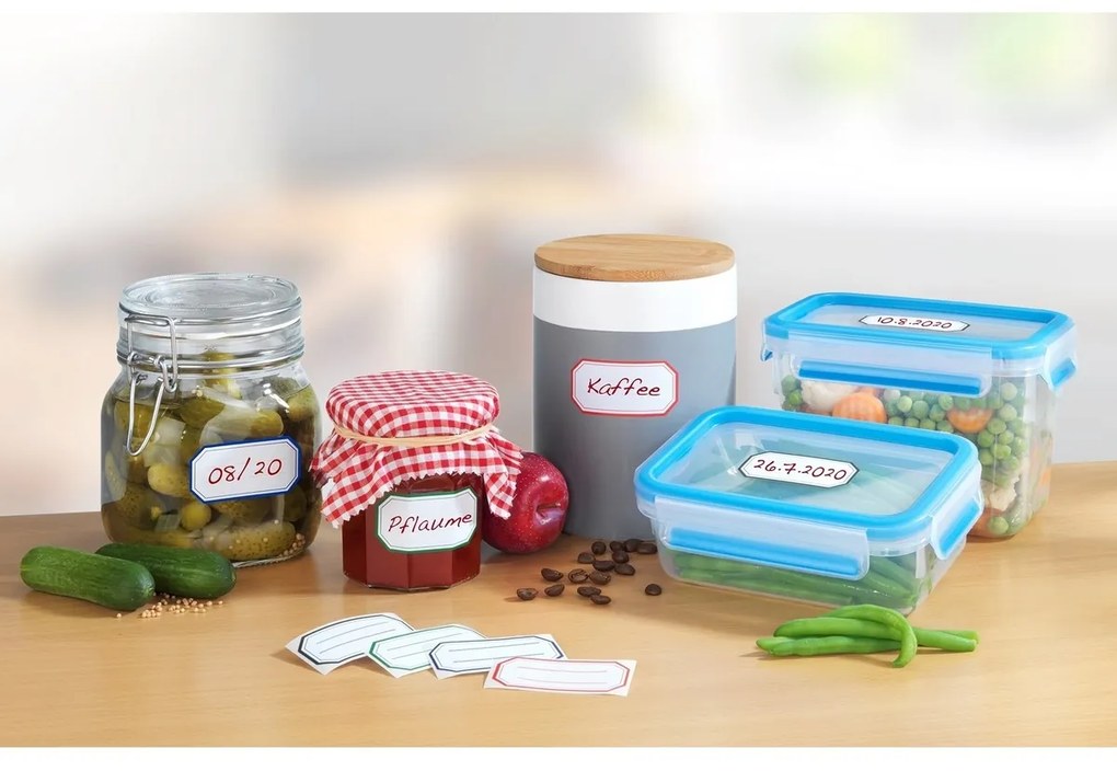 Samolepiace štítky v zásobníku farebné, 200 ks