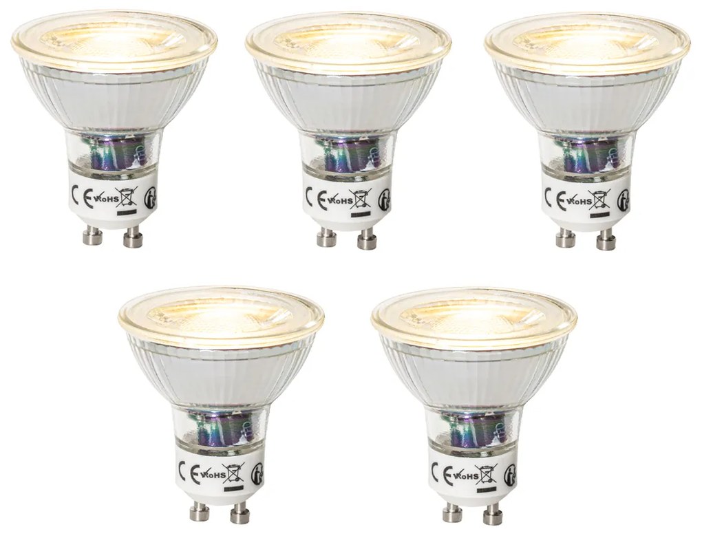 Sada 5 stmievateľných LED žiaroviek GU10 7W 600 lm 2700K