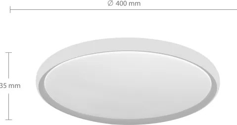 Brilagi - LED stropné svietidlo CARLOS LED/24W/230V pr. 40 cm biela