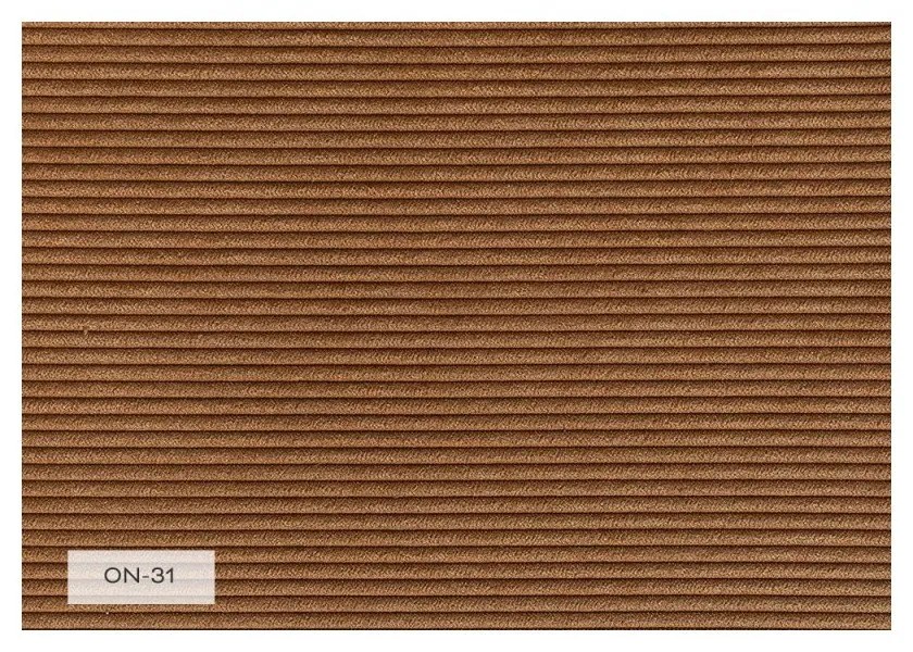 Oranžovohnedé menčestrové kreslo Lofty Lilly – Miuform