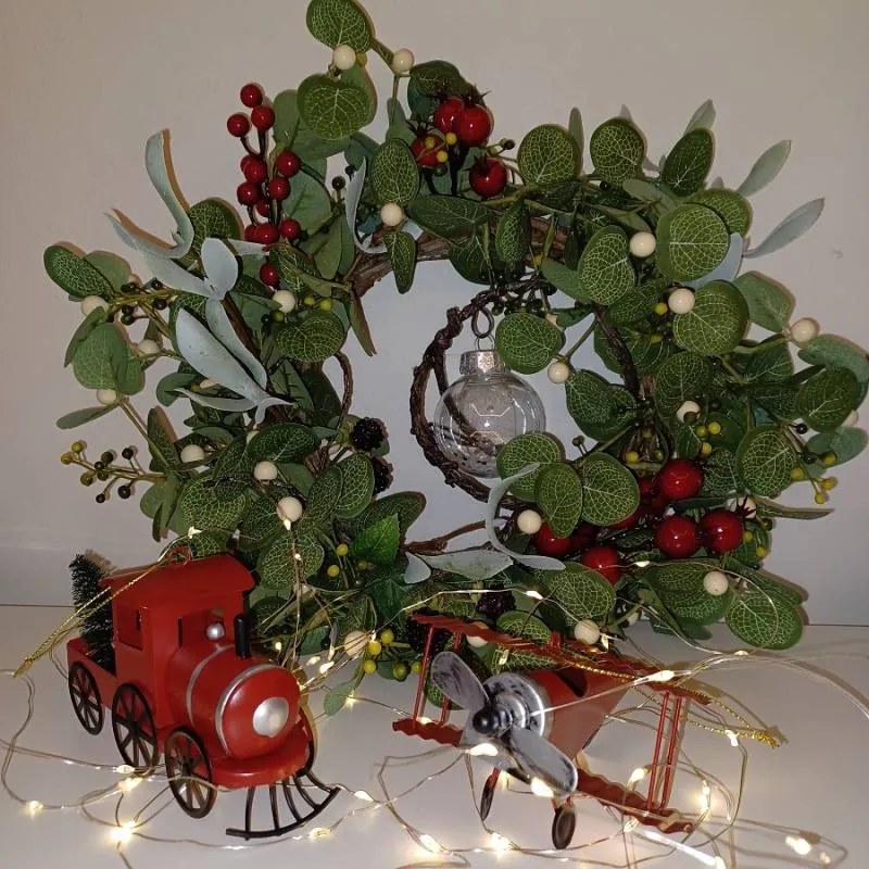 DECOLED Kovové lietadlo, 11,7 x 10,4 x 6,7 cm, červené