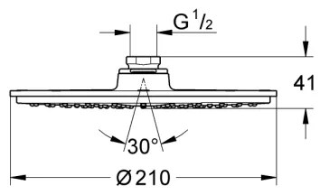 GROHE 28368000 - Sprchová hlavica RAINSHOWER COSMOPOLITAN Ø 210 mm lesklý chróm