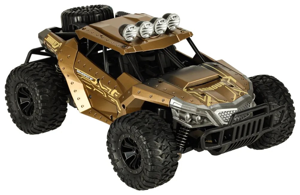 RC terénne driftové auto KIK 1:16, hnedé