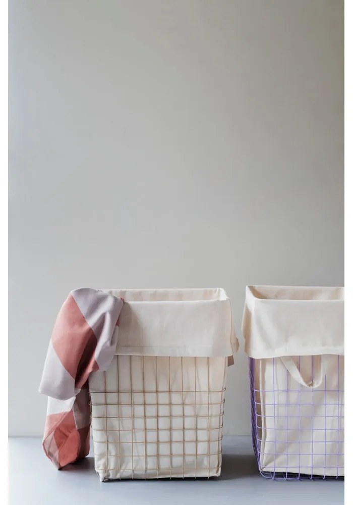 Béžový kovovo-látkový kôš na bielizeň 64 l Store-It – Mette Ditmer Denmark