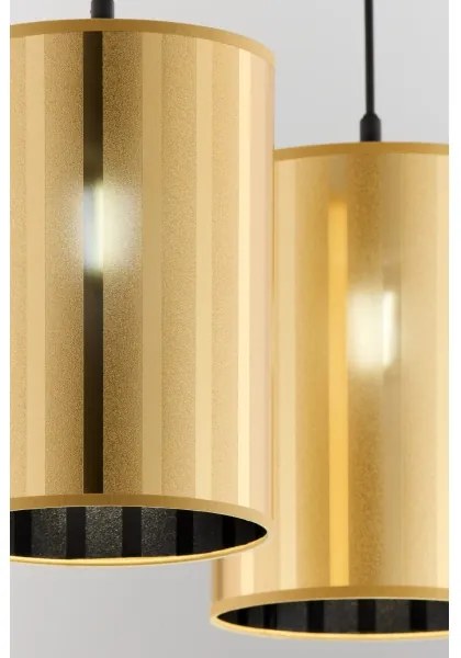 Jupiter 2091 - Luster na lanku CORTINA 2xE27/15W/230V zlatá/čierna