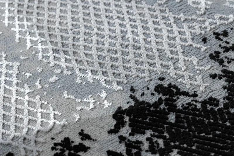 Dywany Łuszczów Kusový koberec Core A004 Frame black/light grey - 140x190 cm