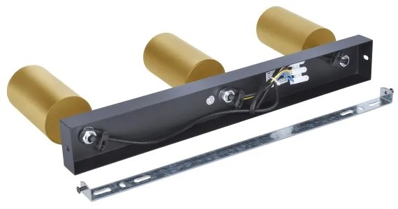 Brilagi - Bodové svietidlo SELE GOLDEN 3xGU10/30W/230V čierna/zlatá