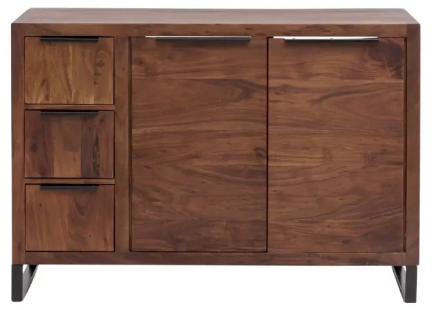 furniture-nabytek.cz - Masívna umývadlová skrinka Sydney z akácie, lakovaná, hnedá – 105×45×74 cm