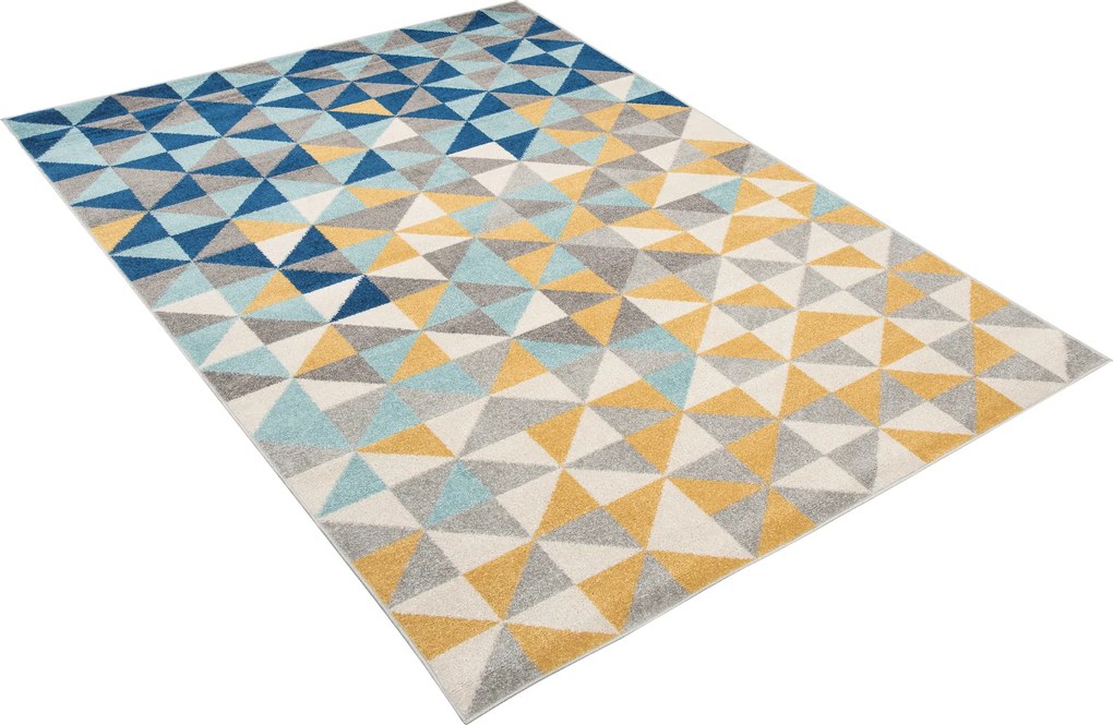 TA Koberec C943C TMAVO_ŠEDÁ/NAVY AZÚROVÁ Rozmer: 200x290 cm