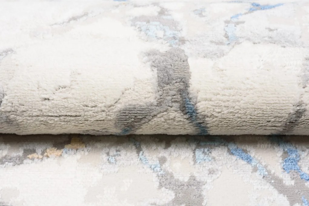 TA Koberec D681B BIELA D_MODRÉ ÚDOLIE Rozmer: 160x220 cm