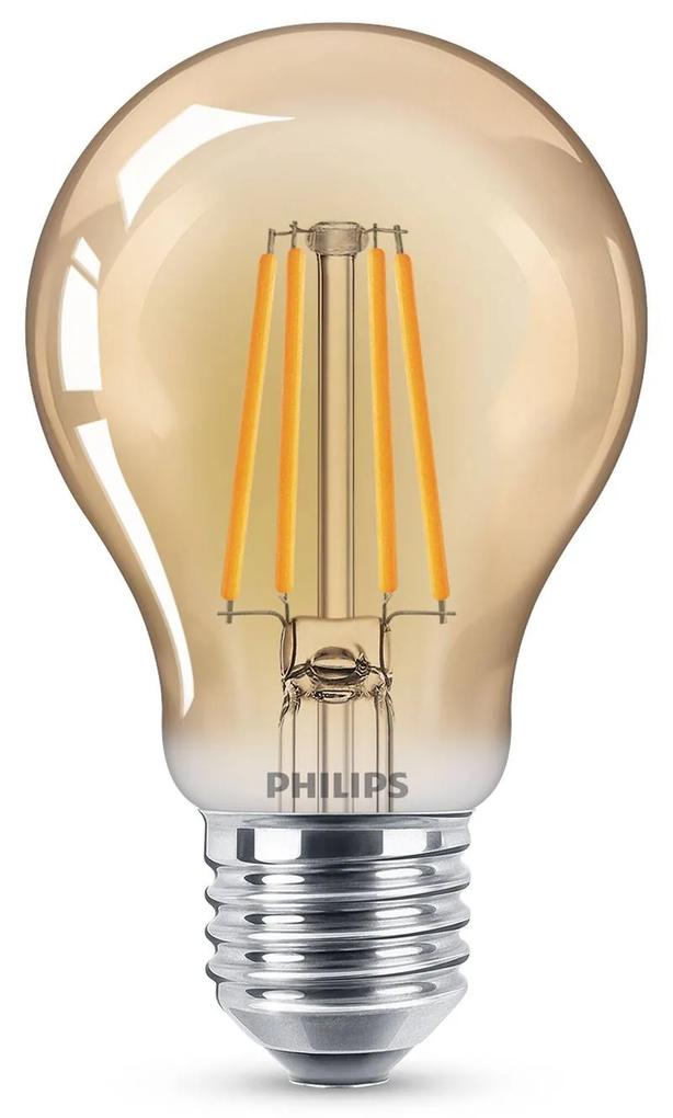 Philips LED žiarovka Filament E27 A60 4W 2.500K