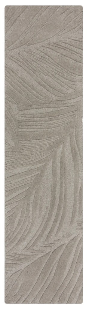 Behúň Solace Lino Leaf Grey, 60x230, šedá, chodba / predsieň, Flair Rugs
