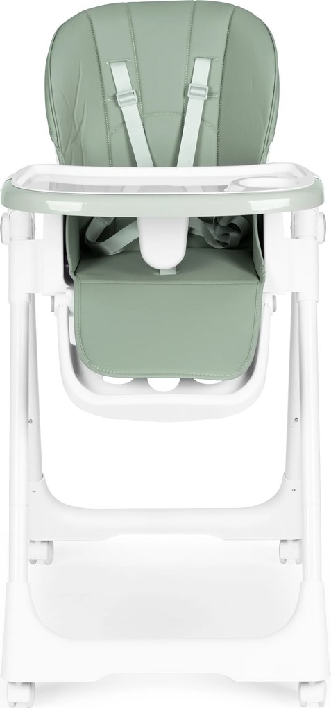 ECOTOYS HA-013 detské kresielko na kŕmenie, výškovo nastaviteľné, eko-koža, 5-bodové pásy