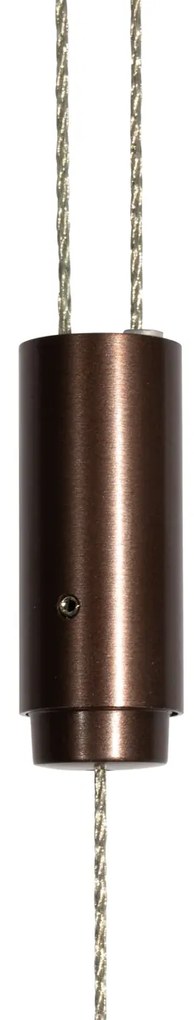 Nastaviteľná závesná lampa tmavá bronz vrátane stmievateľného LED - Lamba