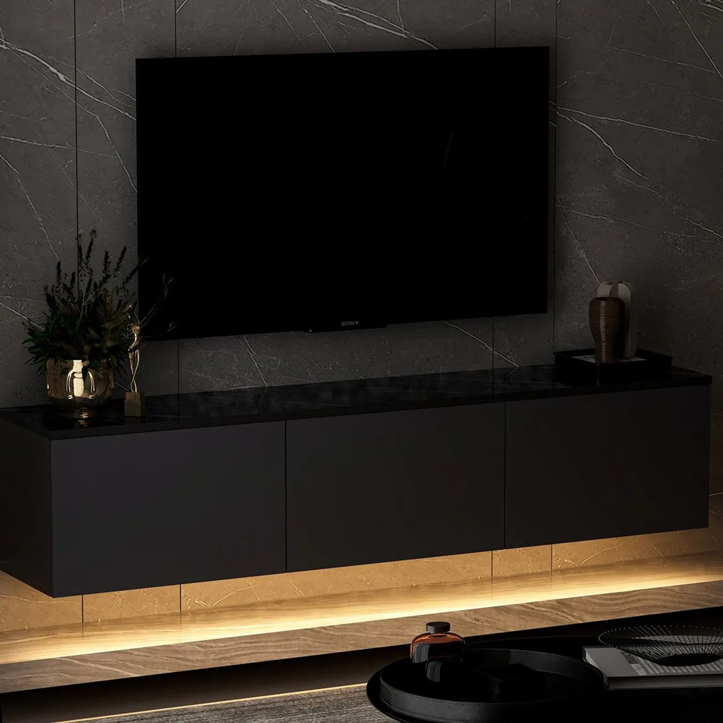 TV stolík Neon Illuminated Anthracite