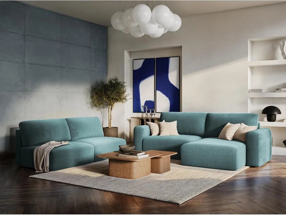 Sivá ženilková rozkladacia/s úložným priestorom rohová pohovka (pravý roh/do L) Kona – Makamii