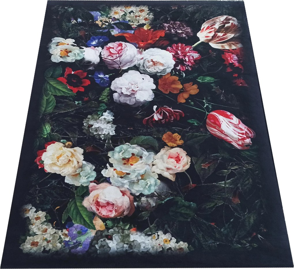 DY Moderný koberec s kvetinovým vzorom Horeca-New 119 Rozmer: 80x150 cm
