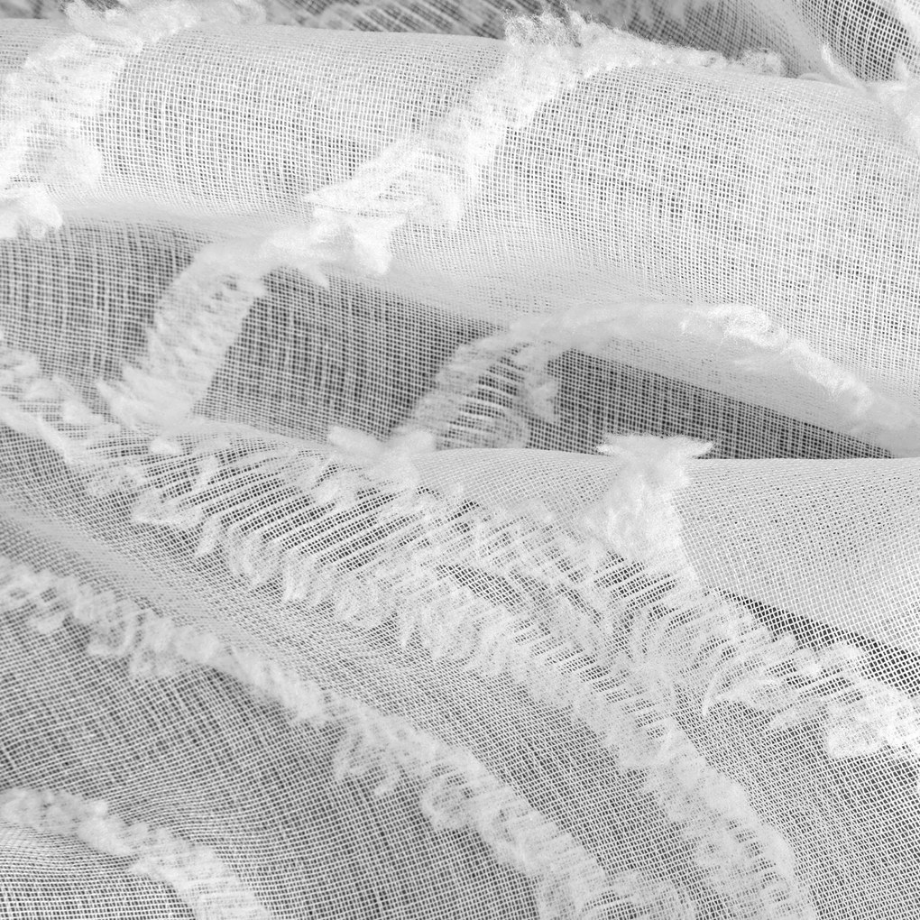 ZÁVES NA KRÚŽKOCH BLAIR 140X260 CM BIELA