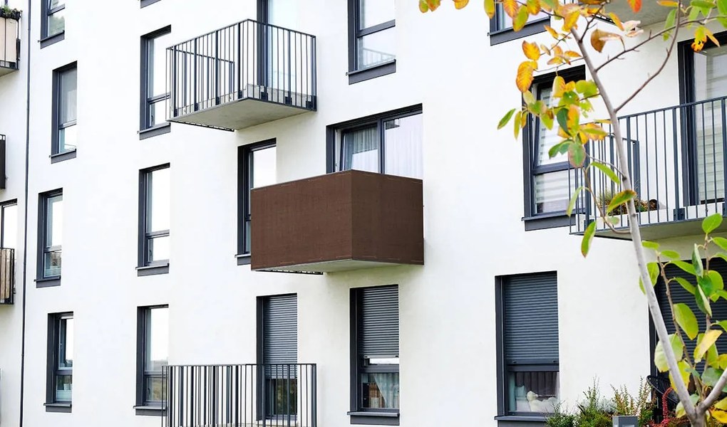 Bestent Balkónová zástena 1x6m 95% Balcone Brown