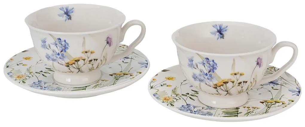 Porcelánová šálka na nohe s podšálkou Royal Melody 250 ml sada 2ks