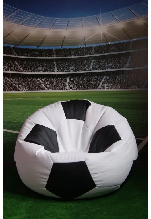 JAKS Mini sedací vak futbalová lopta bielo čierny