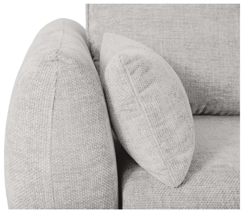 Svetlosivá rohová pohovka (pravý roh) Matera – Cosmopolitan Design