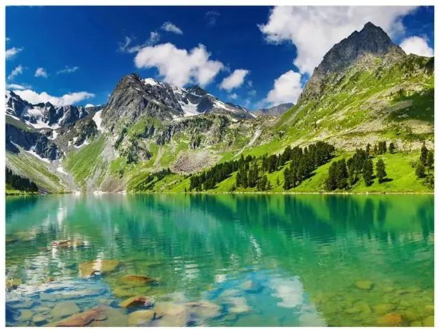 Fototapeta - Mountain lake Veľkosť: 200x154, Verzia: Premium