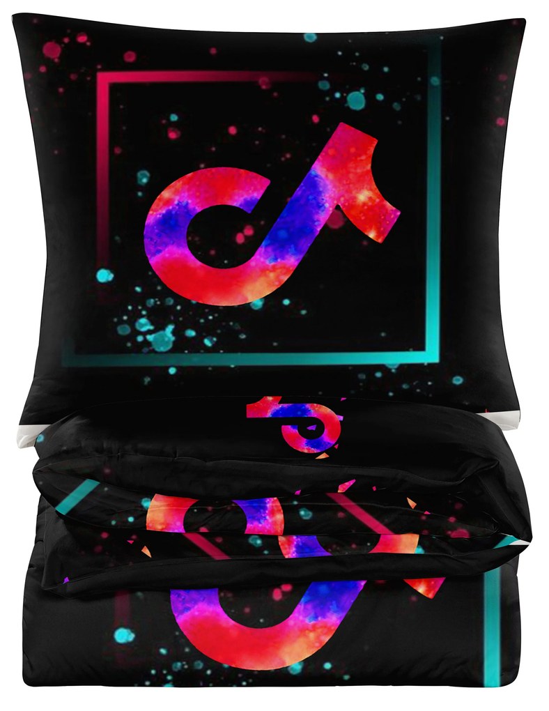 Obliečky z mikrovlákna TIK TOK BLACK čierne