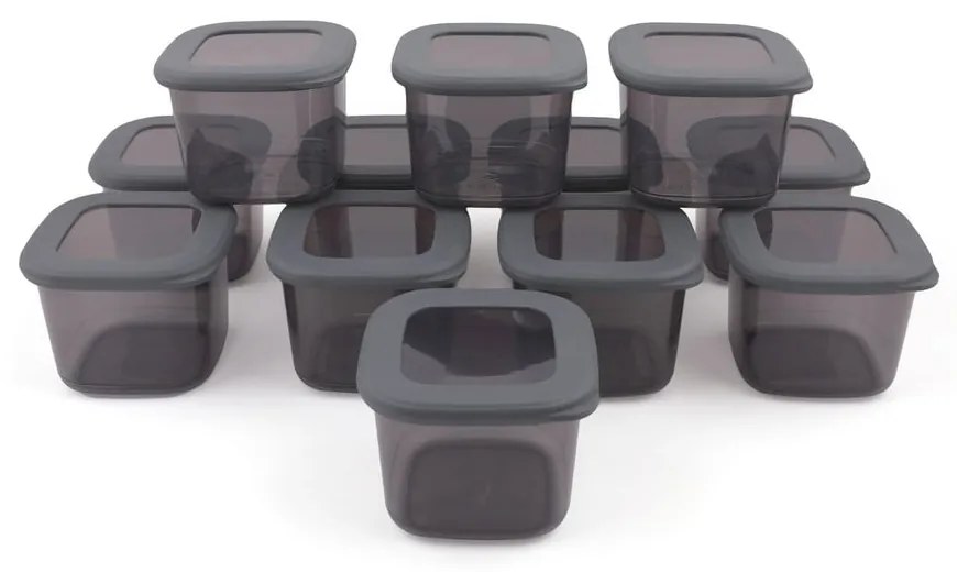 Plastové dózy v súprave 12 ks na potraviny Fresco – Hermia