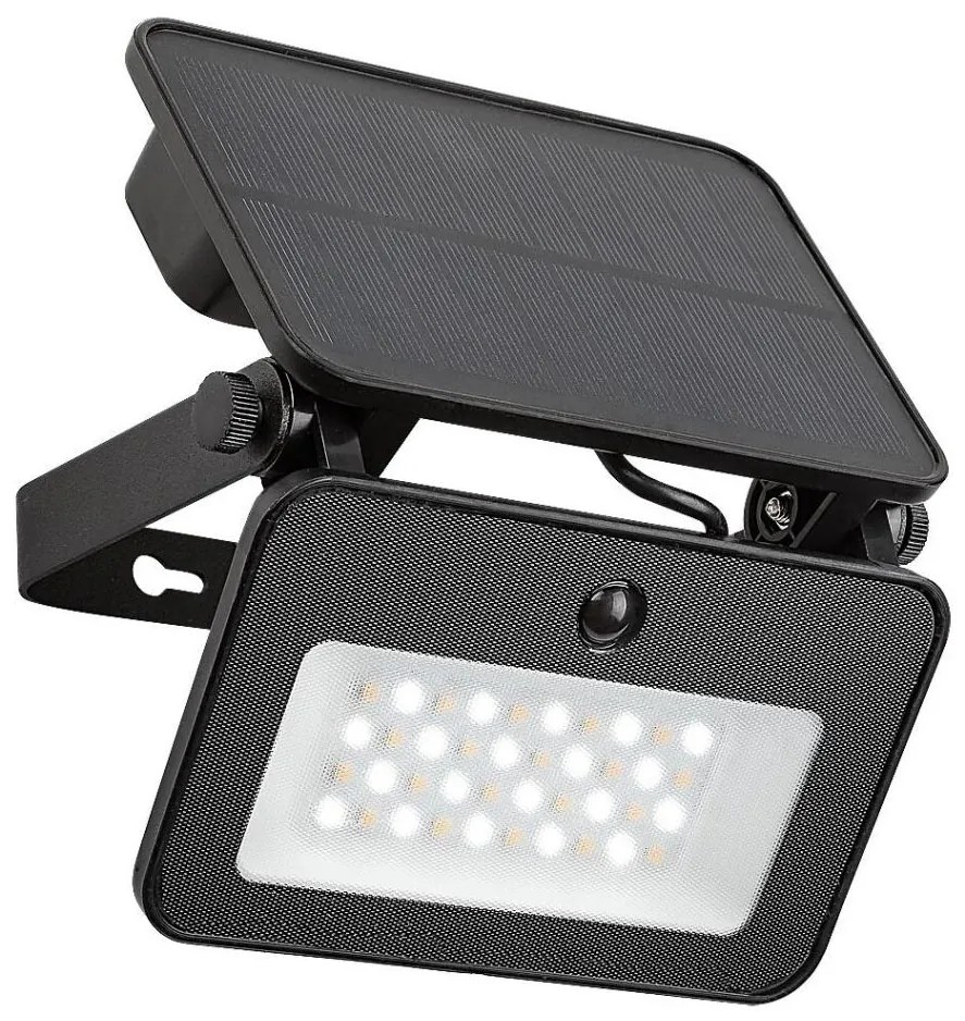 Rabalux 77159-LED Solárny reflektor so senzorom LED/6W/3,7V 3000/4000/6500K IP65 RL77159