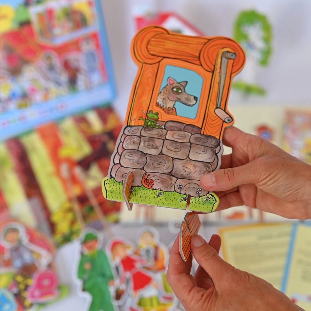 MARIONETINO Bábky a kulisy k rozprávke Červená Čiapočka