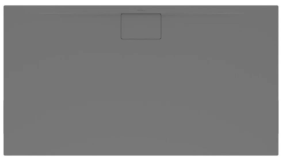 VILLEROY &amp; BOCH Architectura MetalRim obdĺžniková sprchová vanička akrylátová, štandardný model, protišmyk (B), 1800 x 900 x 15 mm, Anthracite, UDA1890ARA215V-1S