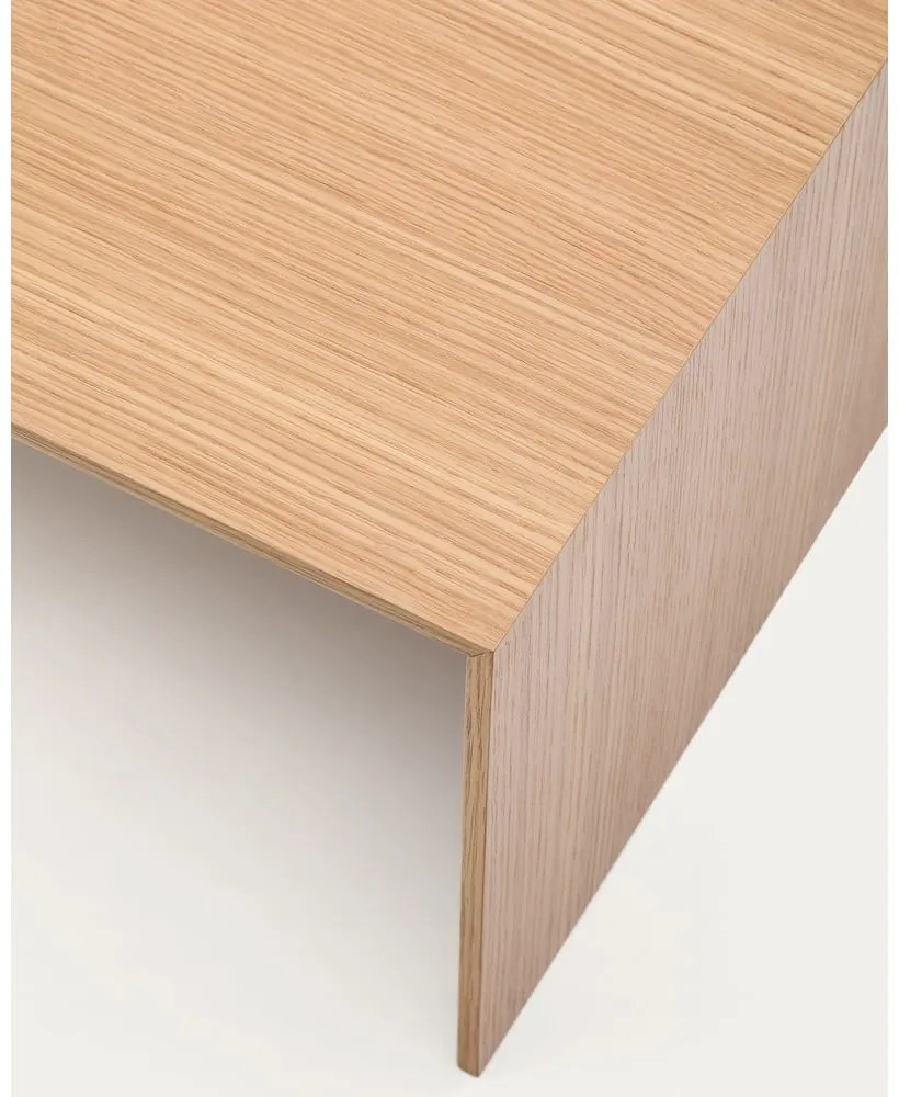 Konferenčný stolík vo svetloprírodnej farbe v dekore duba 70x140 cm Litto – Kave Home