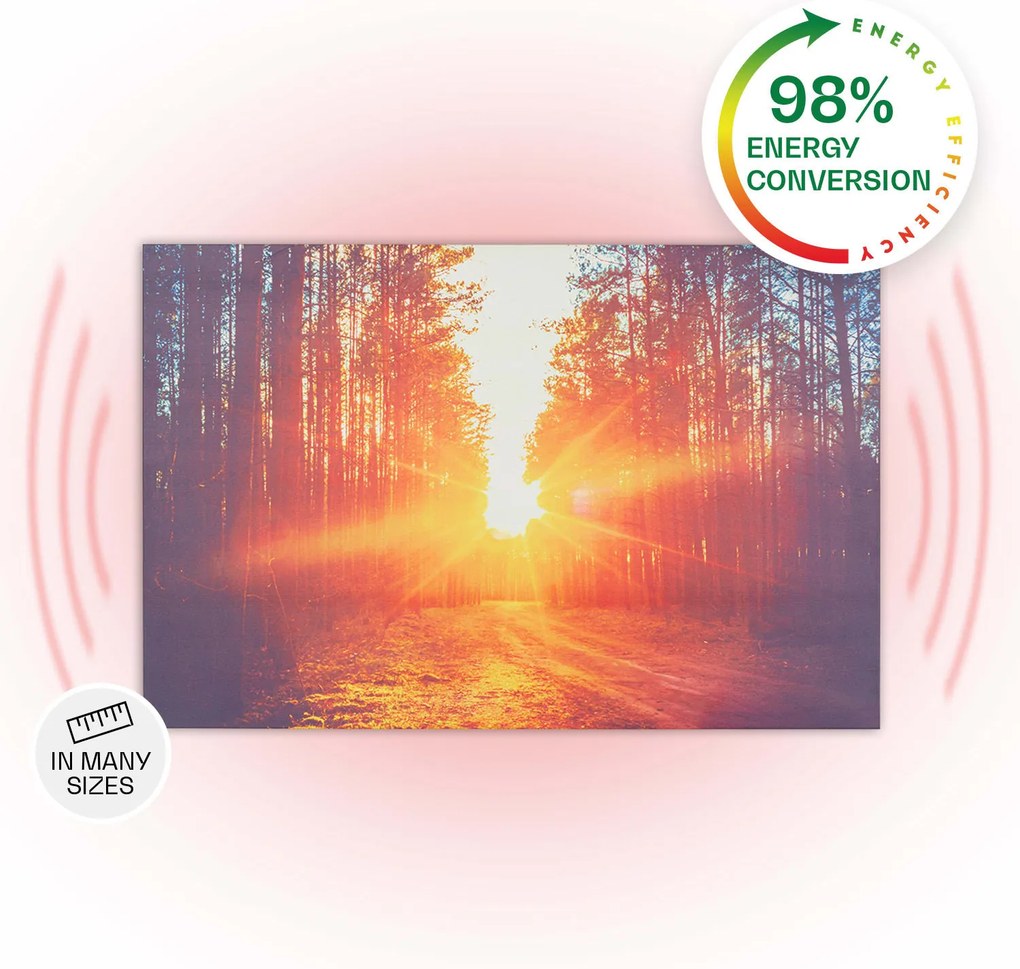 Klarstein Wonderwall Air Art Infinite, infračervený ohrievač, 90 x 60 cm, 580 W, na stenu, obraz, diaľkový ovládač