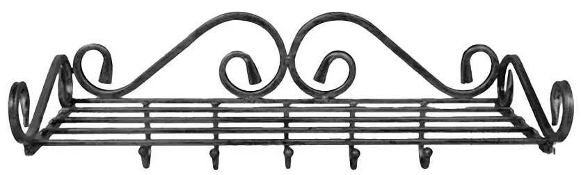 Vešiak nástenný čierna AWW-753/C