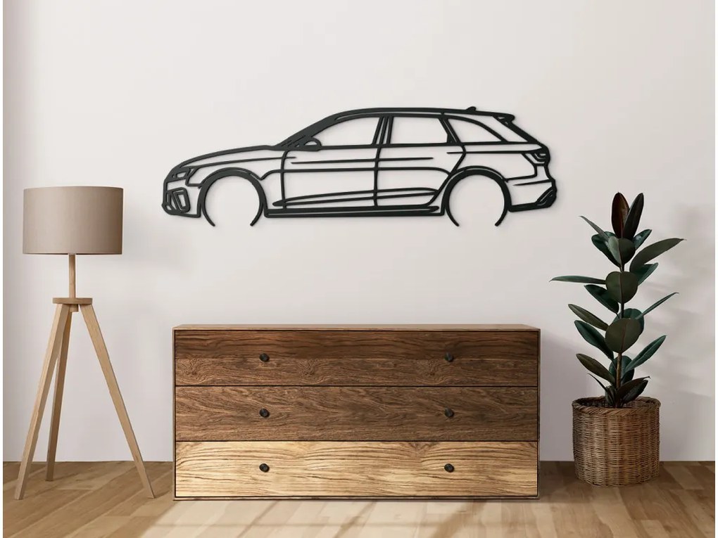 drevko Drevený obraz na stenu RS 4 Rozmer obrazu: 26 x 86 cm, Farba dekorácie: Čierna