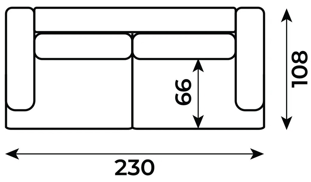 PROXIMA.store - 3-sedačková pohovka plocha spania 138x195 - LATTE SKUPINA LÁTOK: Skupina 4