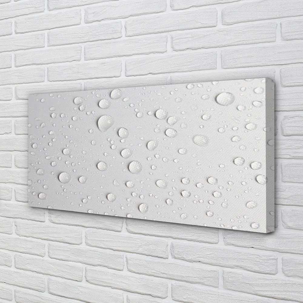 Obraz canvas Vodné kvapky makro 125x50 cm