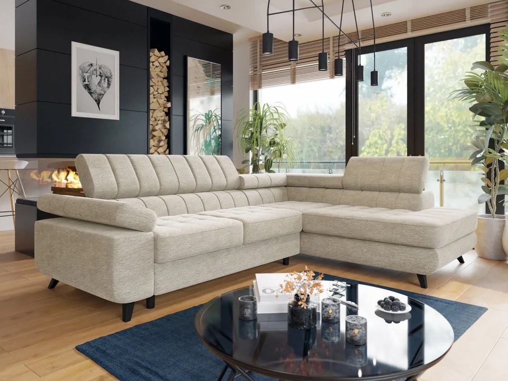 Rohová sedačka Elsie, Dostupné poťahy: Nazar 225.02, Strana: pravá