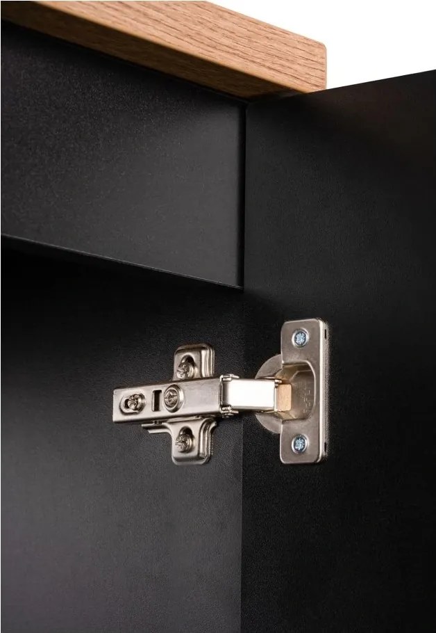 Umývadlová skrinka Nova Black D2 81-20-1D čierna