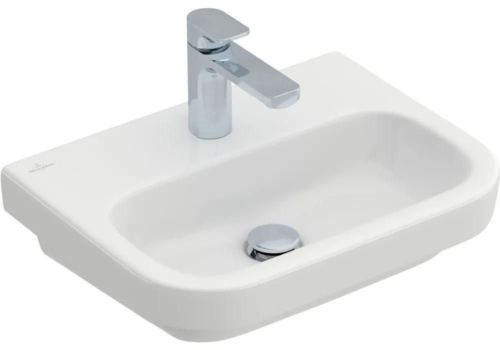 VILLEROY &amp; BOCH Architectura závesné umývadielko s otvorom, bez prepadu, 500 x 380 mm, biela alpská, s povrchom CeramicPlus, 437351R1