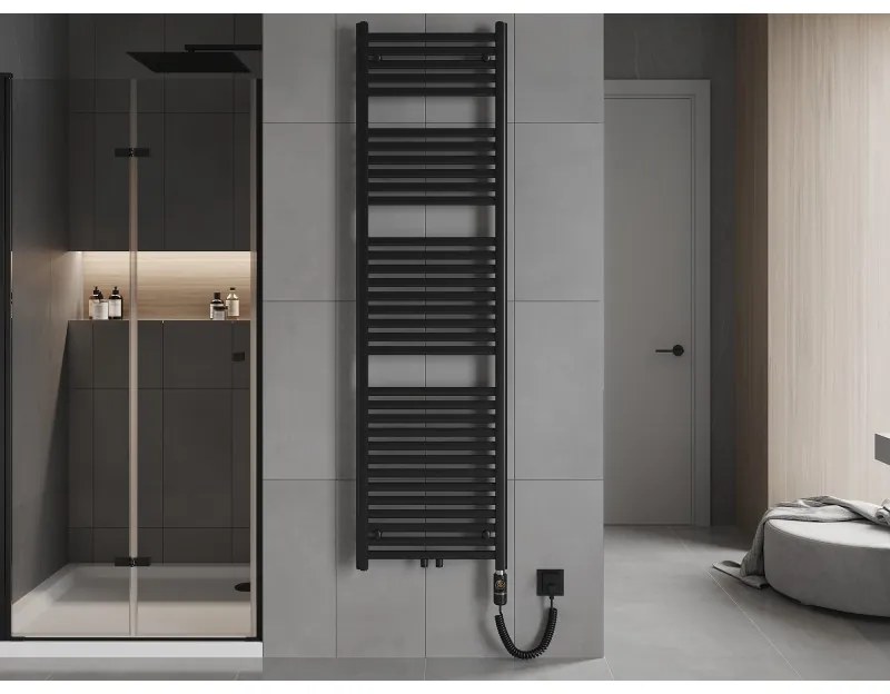 Mexen Hades, elektrické vykurovacie teleso 1800 x 500 mm, 900 W, čierna, W104-1800-500-2900-70