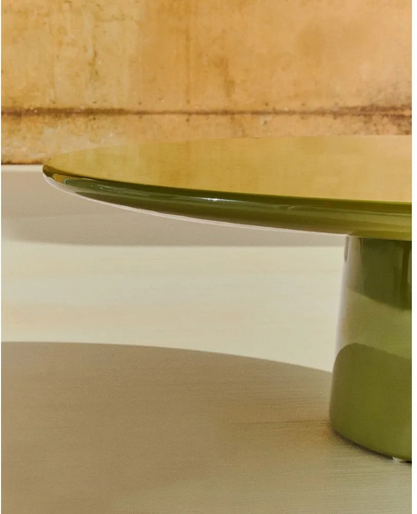 Betónový okrúhly Záhradný konferenčný stolík ø 110 cm Albanella – Kave Home