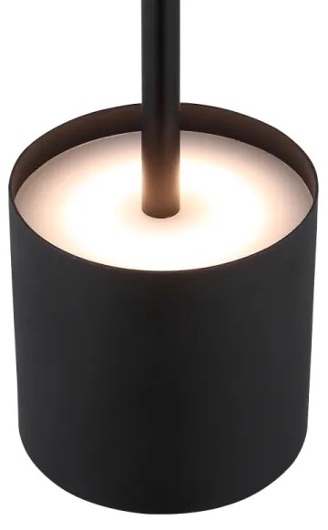 Globo 58487B - LED stmievateľná dotyková nabíjacia stolná lampa DIXON 1,5W/5V 2200 mAh čierna