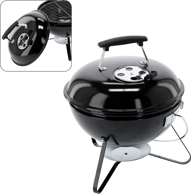 Guľatý gril na drevené uhlie