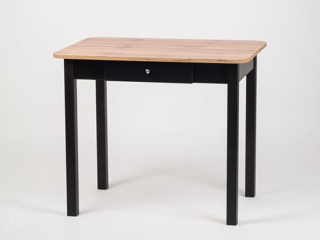 Stima Stôl PICCOLO so zásuvkou Vyberte odtieň ->: Dub Hľuzovka, Vybetre odtieň podnože ->: Biela