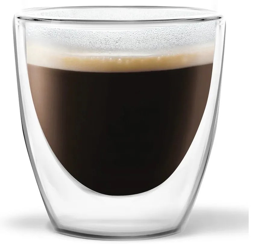 Sada 2 dvojstenných pohárov Vialli Design Ronny Espresso, 80 ml